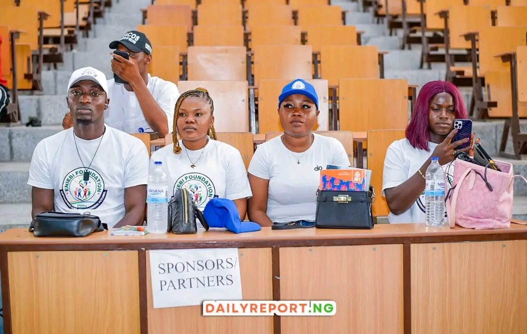 Eniebi Foundation team seated at the sponsors and partners table at SDU Cybersecurity Day 2026