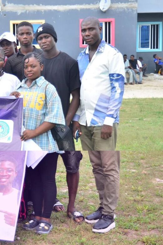 Beneficiary students at the JAMB forms outreach